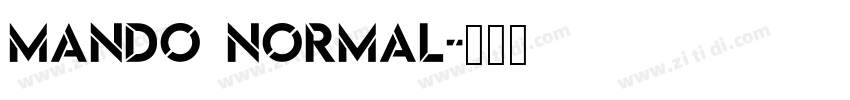 Mando normal字体转换